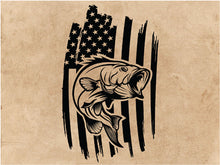 Load image into Gallery viewer, USA FISHING DECAL
